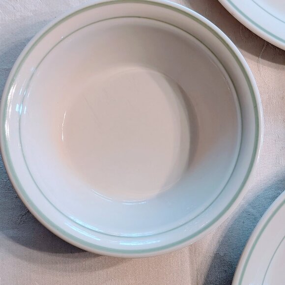 VTG Lot of 3 Cornerstone Summer Mist Corningware Dinner Plates + Bowl USA - Picture 3 of 6